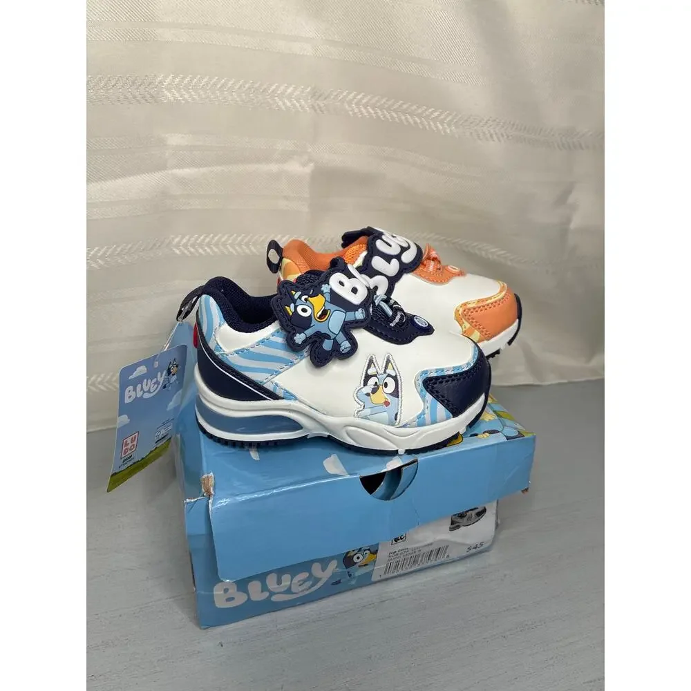 Ground Up Bluey & Bingo Toddler Unisex Athletic Sneakers Blue Orange Size 6M